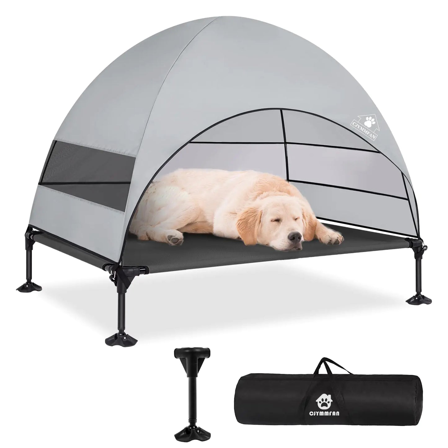 Elevated Dog Bed with Canopy