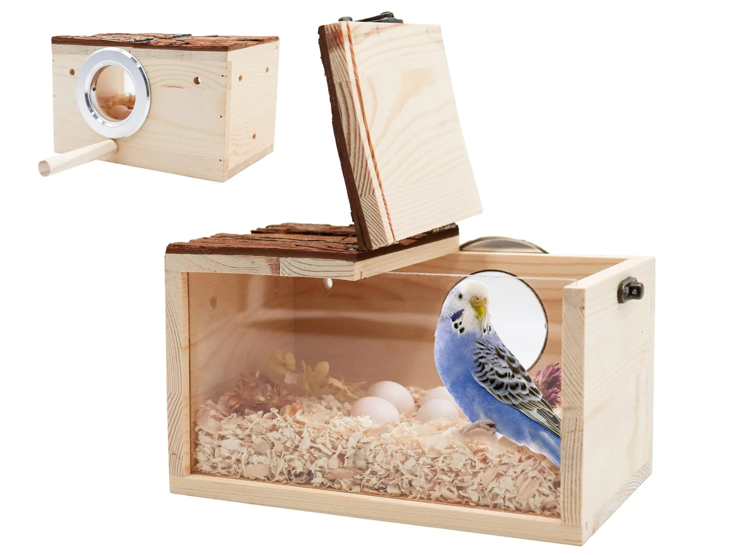 Nesting Box Bird Nest with Perch