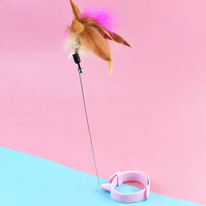 Kitten Playing Teaser Wand
