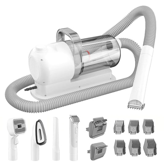 All-in-One Suction and Scissors Machine for Effortless Fur Care