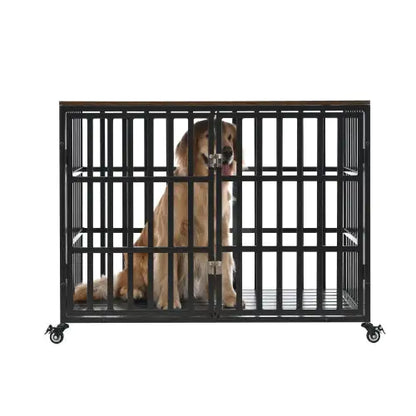 42" Heavy Duty Dog Crates Are Suitable For  Medium-Large sized Dogs