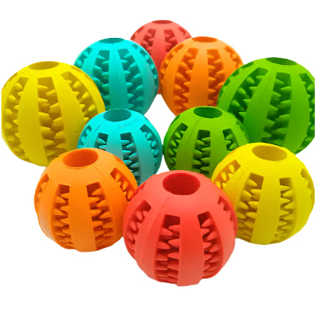 Interactive Rubber Slow Feeder Dog Ball