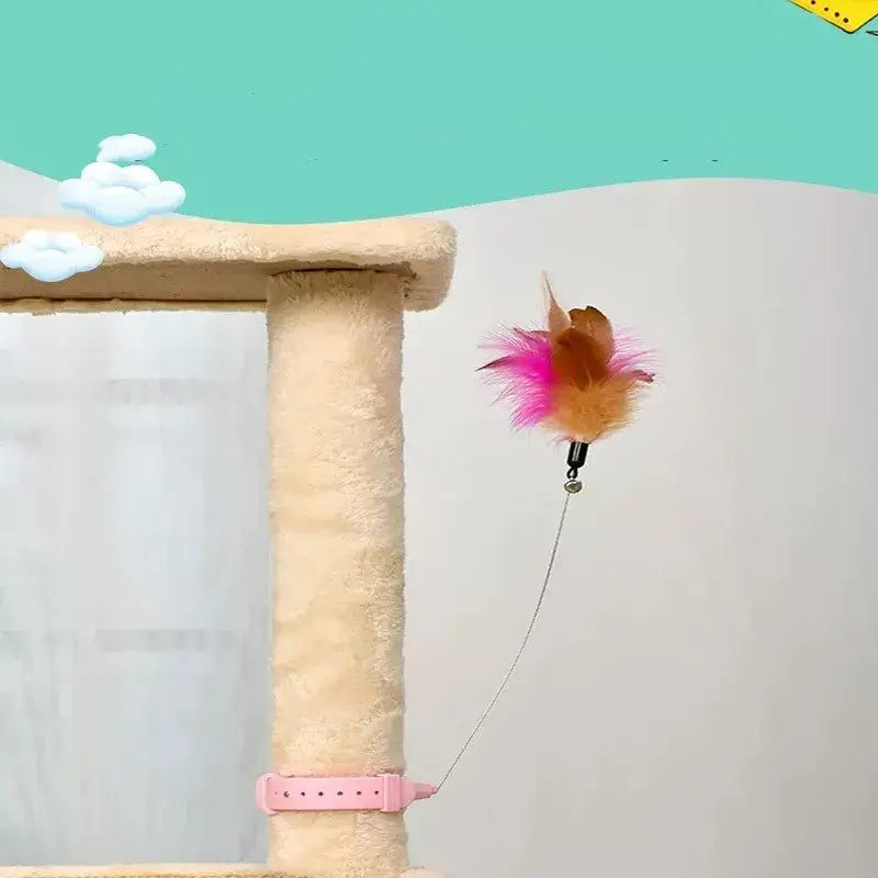 Kitten Playing Teaser Wand