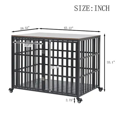 42" Heavy Duty Dog Crates Are Suitable For  Medium-Large sized Dogs