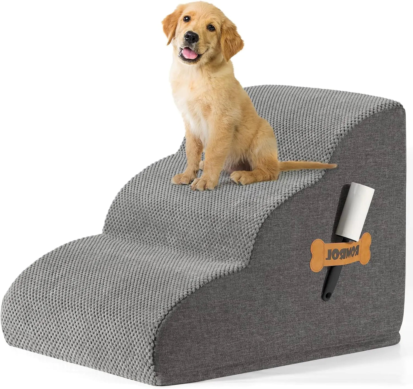 Dog Stairs Ramp for Beds Couches Extra Wide Pet Steps
