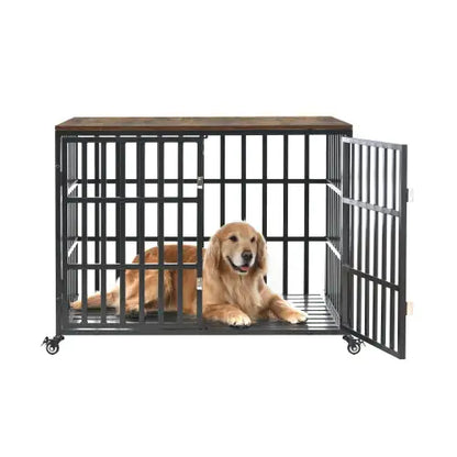 42" Heavy Duty Dog Crates Are Suitable For  Medium-Large sized Dogs