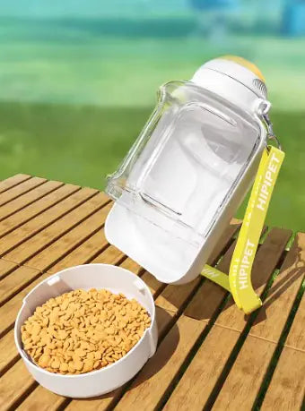 Portable Water Dispenser And Food Cup for Pets