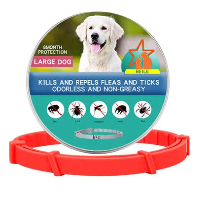 Adjustable Anti-Flea Collar for Dogs and Cats (One Set)