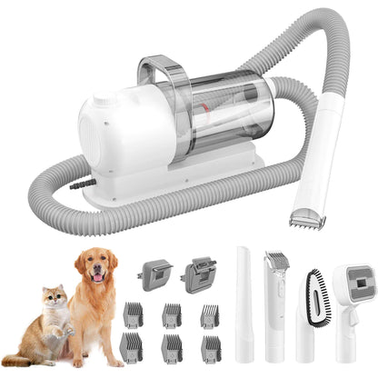 All-in-One Suction and Scissors Machine for Effortless Fur Care