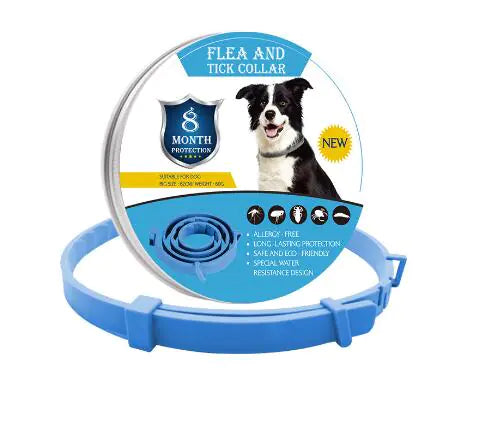 Adjustable Anti-Flea Collar for Dogs and Cats (One Set)
