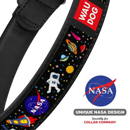 NASA Leather Dog Collar for X-Small Dogs