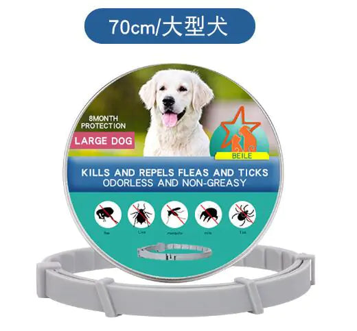 Adjustable Anti-Flea Collar for Dogs and Cats (One Set)